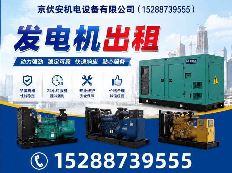 盐城应急发电机出租展示图