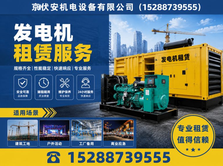 盐城发电机出租展示图